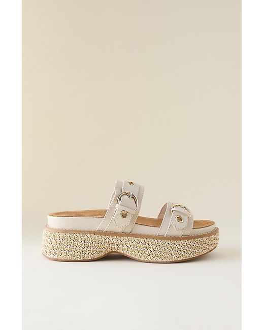 Kelsi Dagger Brooklyn Natural Penny Platform Sandals