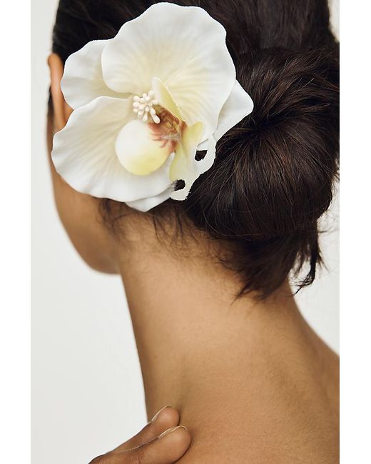 By Anthropologie Yellow Orchid French Hair Pin