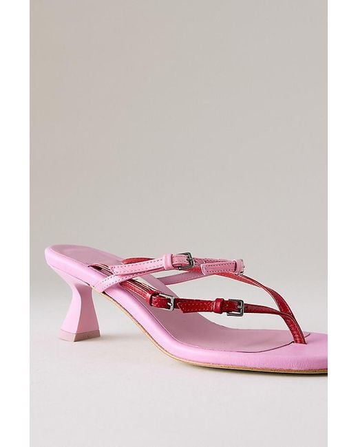 Miista Pink Abisai Mini Buckled Heeled Sandals