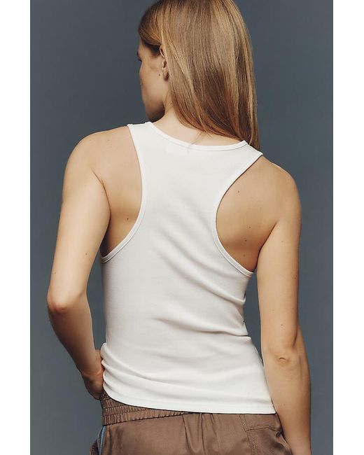Daily Practice Gray Cotton Knit Tank Top
