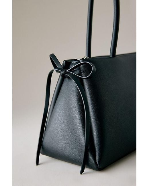 Charles & Keith Black Hazel Bow Shoulder Bag