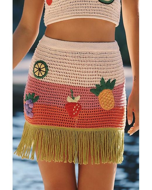 Celandine Green Sheer Crochet Market Stand Top