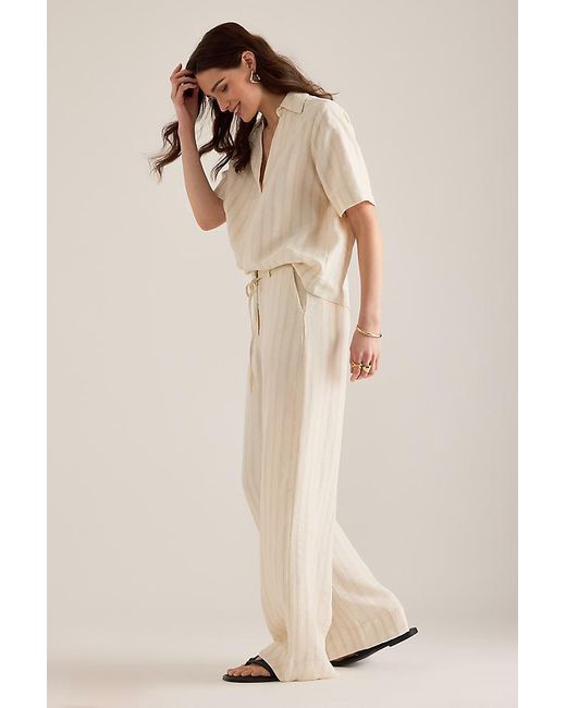 SELECTED Natural Marie V-Neck Blouse