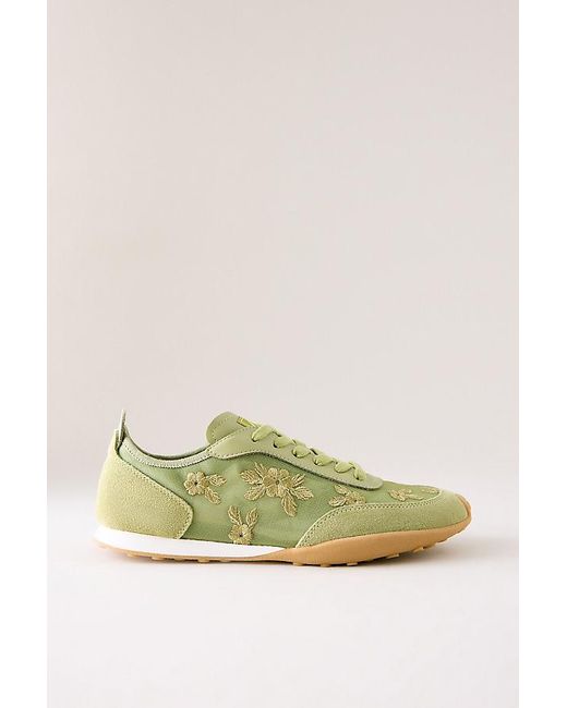 Back 70 Green Floral Nylon Trainers