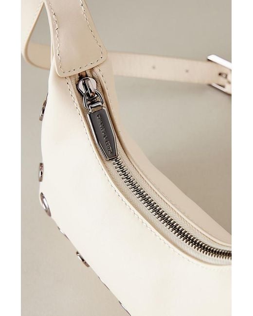 Charles & Keith Natural Eyelet Faux-leather Crossbody Belt Bag