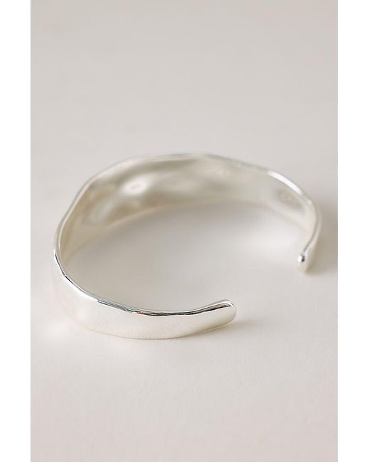 By Anthropologie Natural Hammered Bangle Bracelet