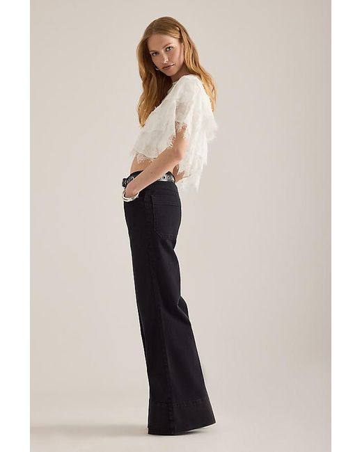 Pilcro Blue The Rylan High-Rise Flare Jeans By