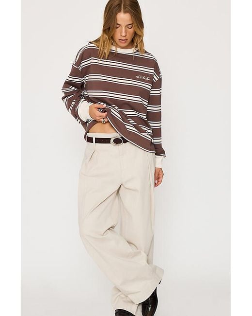 4th & Reckless Natural Shayla Stripe Top