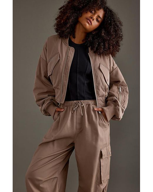 P.E Nation Brown P. E Nation Captivate Bomber Jacket