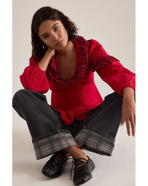 Damson Madder Red Sylvie Reversible Jeans