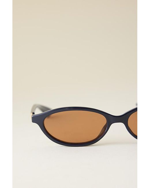 Le Specs Natural Duskfall Oval Sunglasses