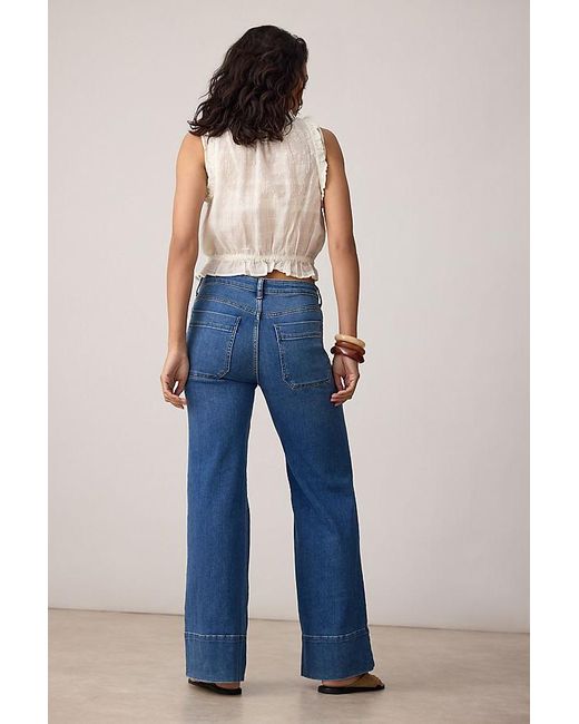 Pilcro Black The Rylan Relaxed High-Rise Flare Jeans By