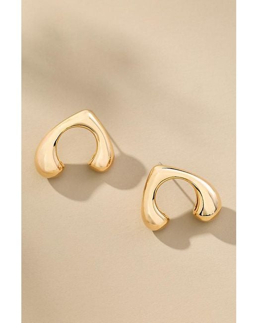 By Anthropologie Natural Mod Wishbone Post Earrings