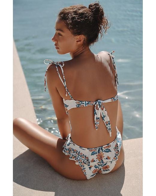 Montce Black Tori Ties Bandeau Bikini Top
