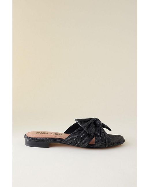 Bibi Lou Black Karsie Bow Sandals