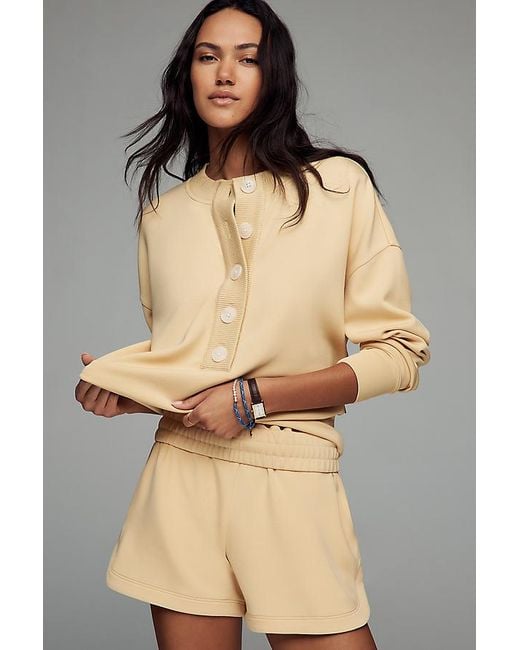 Varley Natural Reena Button-Front Pullover