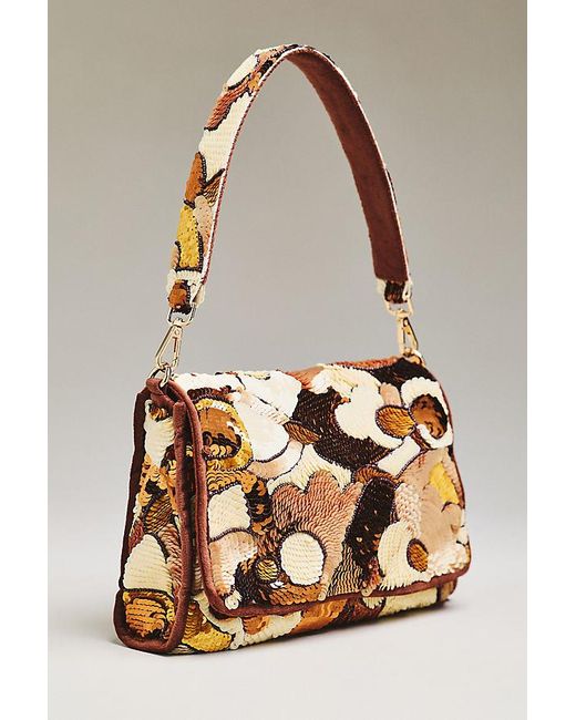 Maeve Brown Audra Beaded Shoulder Bag