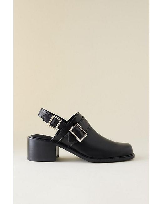 Kelsi Dagger Brooklyn Black Glory Slingback Clogs