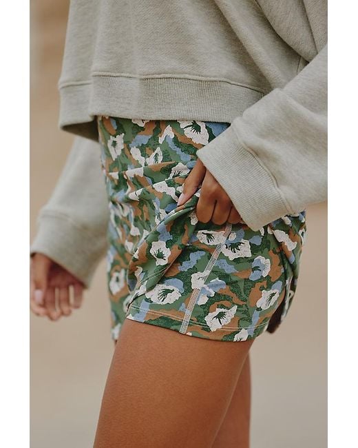 Daily Practice Green Performance Mini Skirt