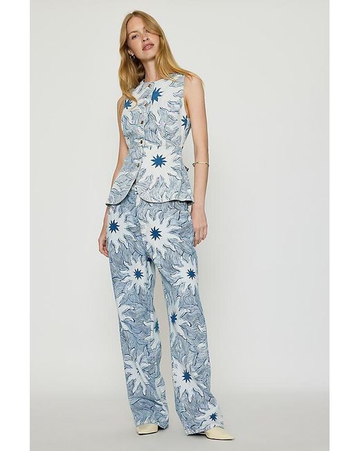 Never Fully Dressed Blue Soleil Denim Waistcoat