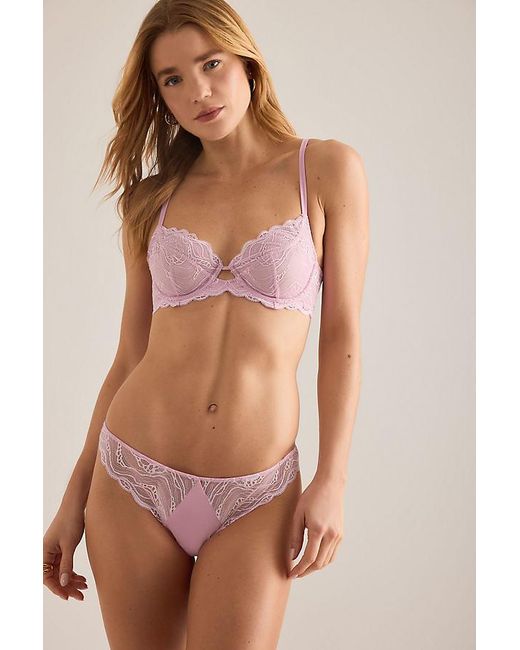 Calvin Klein Pink Sensual Stretch Lace Thong