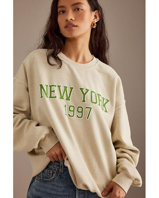 Anthropologie Brown Oversized Milan Sweatshirt