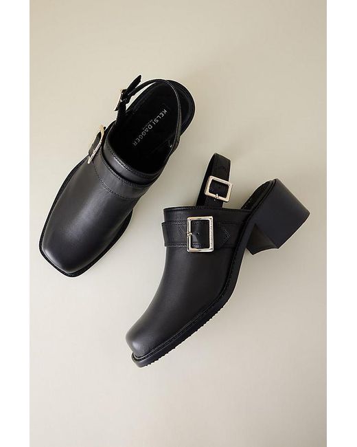 Kelsi Dagger Brooklyn Black Glory Slingback Clogs