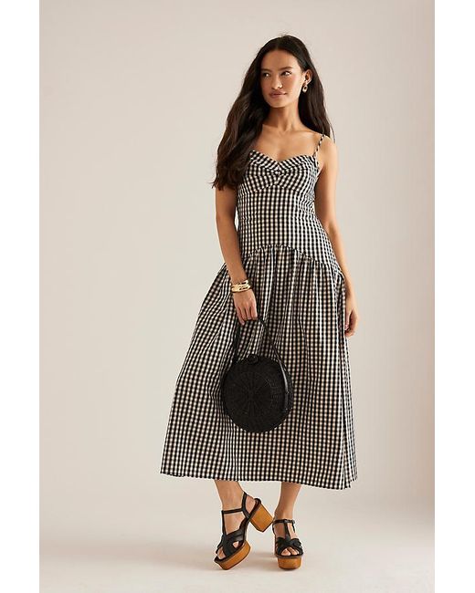 knee length dresses for ladies By Anthropologie Sleeveless A-Line Midi Dress – White Chocolate Couture