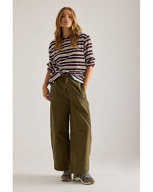 Damson Madder Natural Felix Twill Barrel Cargo Pants