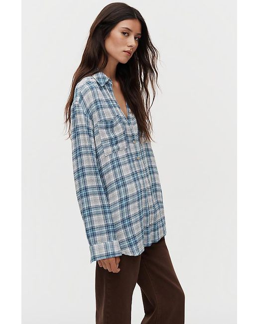 Pilcro Black The Hadley Relaxed Buttondown Shirt By U200B