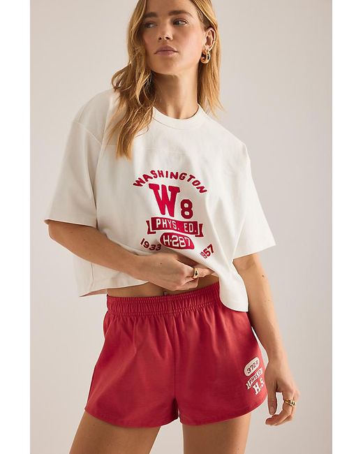 Champion Red Graphic Shorts