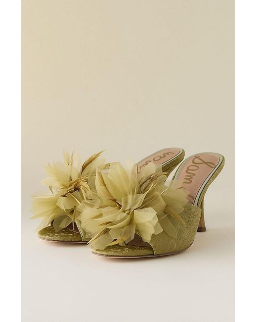 Sam Edelman Natural Jace Embellished Mule Heels