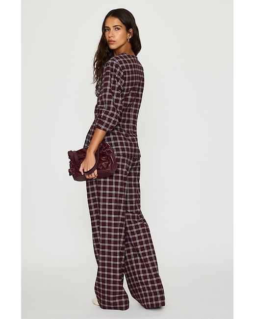 ALIGNE Janey Checked Tailored Blouse