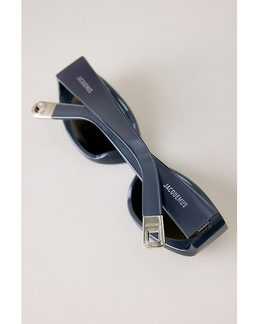 Jacquemus Metallic Ovalo Sunglasses