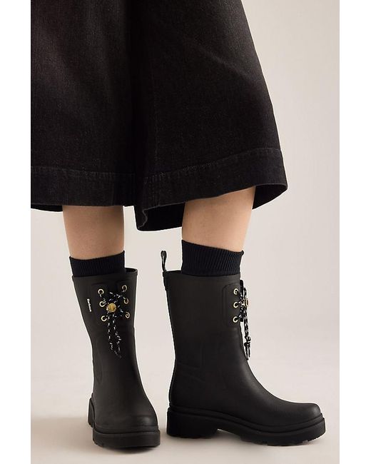 Barbour Black Devlin Mid Welly