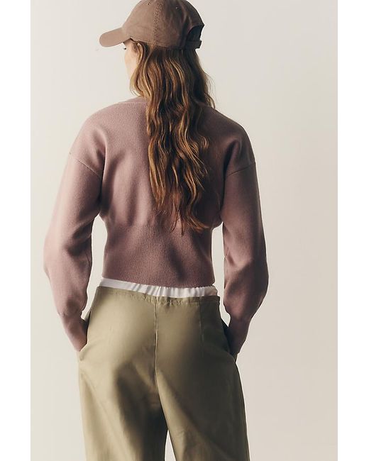 Daily Practice Brown Everyday Crew-Neck Cardigan