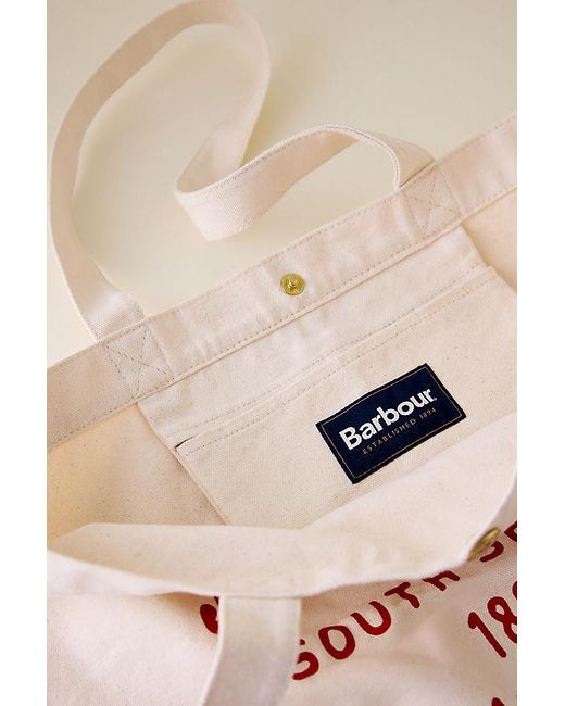 Barbour Natural Script Tote Bag
