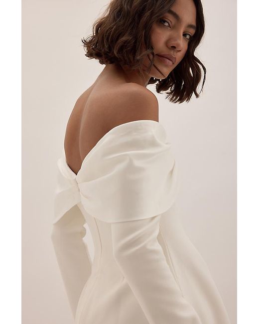 Odd Muse Natural Bow Mini Dress