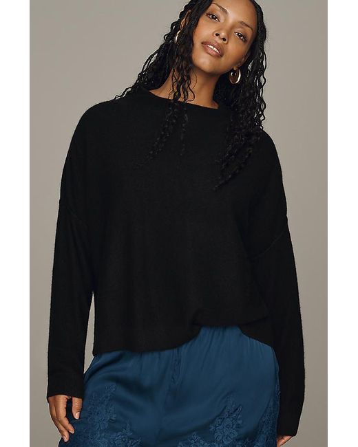 Pilcro Gray Alani Cashmere Mock Neck Jumper