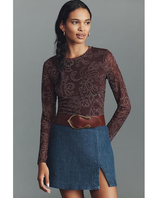 By Anthropologie Brown Western Spur Waist Belt
