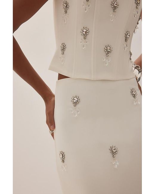 Odd Muse Natural Crystal Maxi Skirt