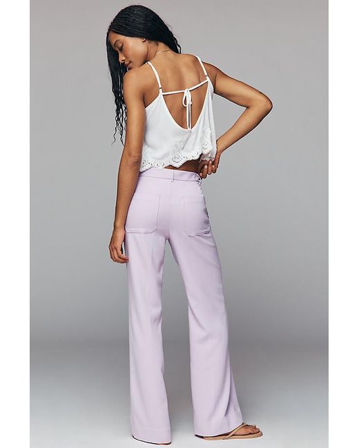 Maeve Gray Jude Wide-Leg Trousers