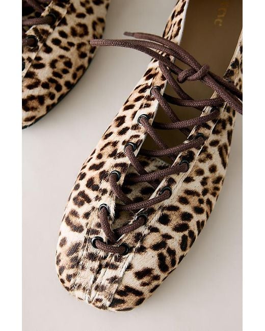 Maeve Natural Tie-Up Grommet Ballet Flats