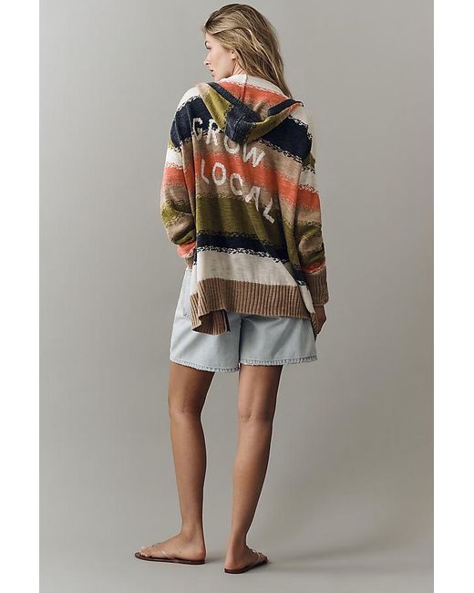 Pilcro Multicolor Hooded Cardigan