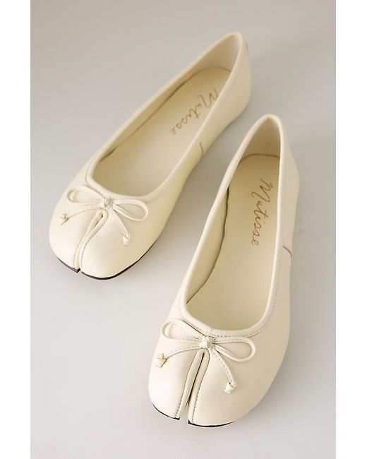 Matisse Natural Mason Split-Toe Ballet Flats