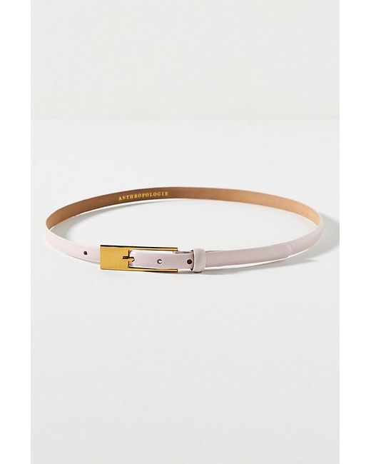 Maeve Purple Skinny Square Buckle Belt