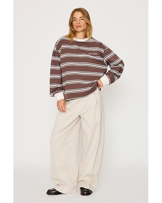 4th & Reckless Natural Shayla Stripe Top