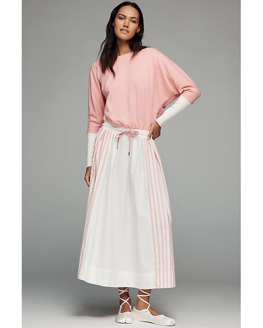 Daily Practice Pink Twofer Long-Sleeve Maxi Dress