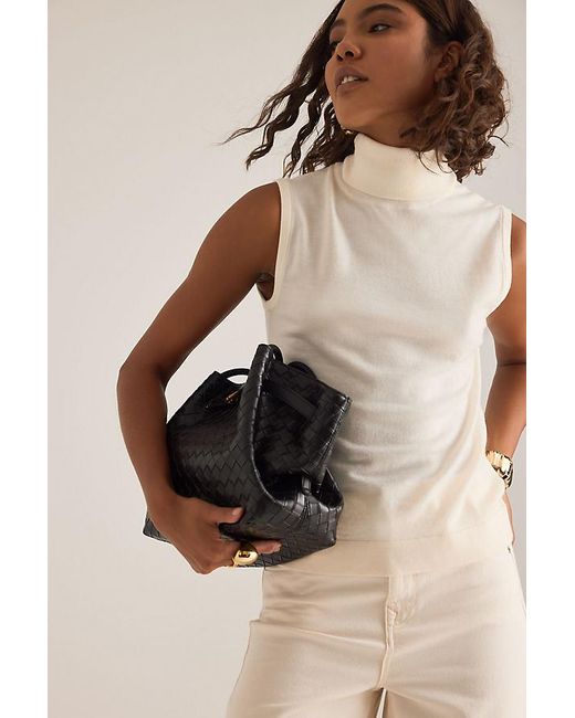 SELECTED Natural Thea Sleeveless Roll-Neck Wool Top
