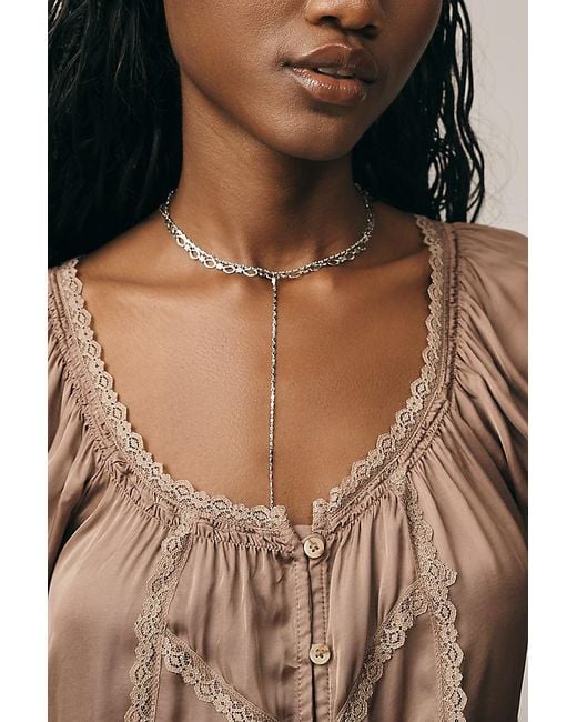 By Anthropologie Brown The Amber Short-Sleeve Silky Top